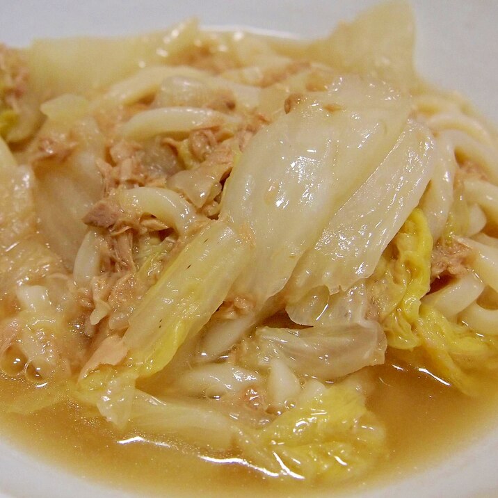 ツナと白菜のとろとろ煮込みうどん レシピ 作り方 By まるっとまる 楽天レシピ